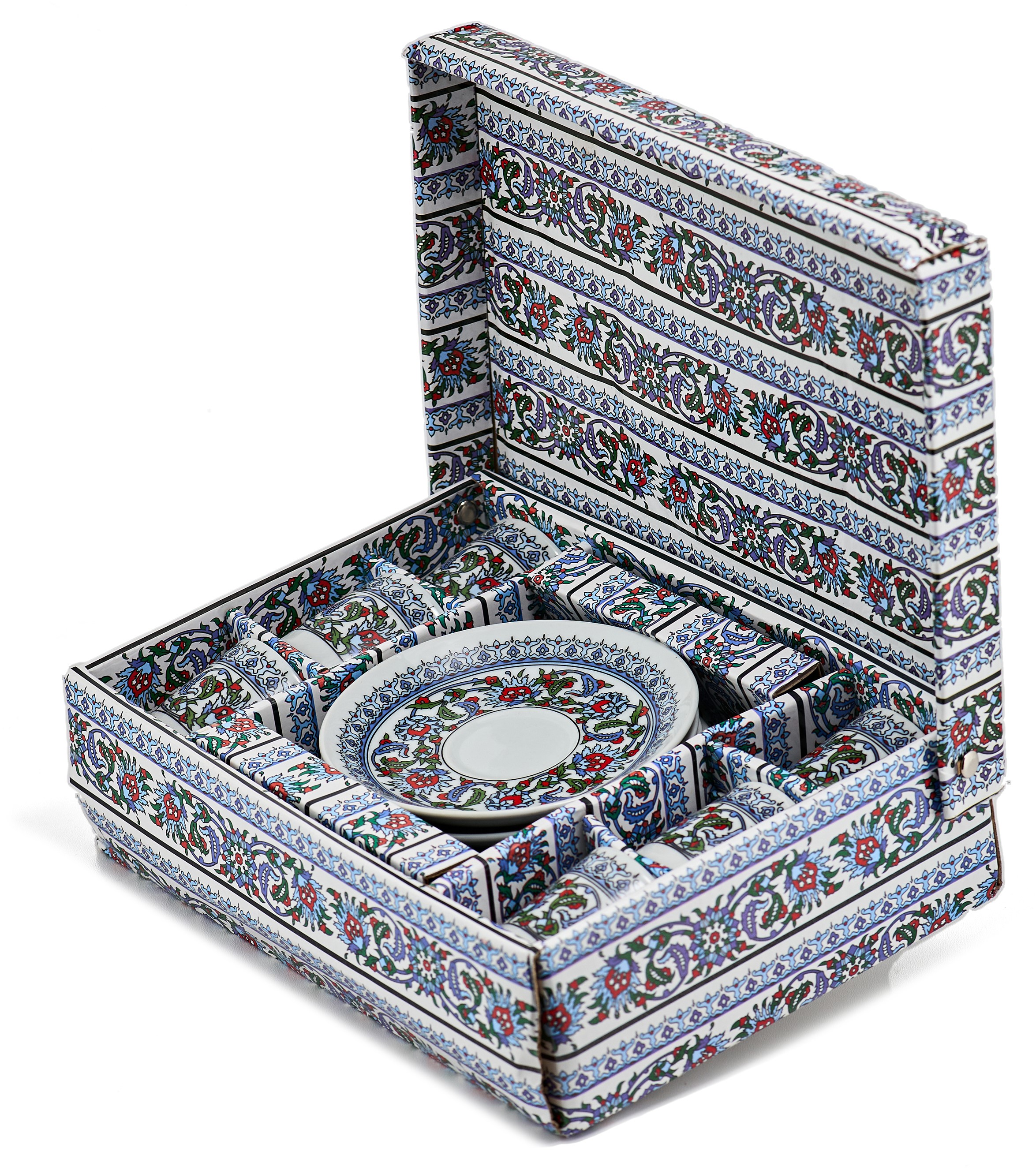 Турецкий набор керамика (С орнаментом синий) фото #34